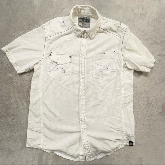 Men’s Machine Short Sleeve Button Up Shirt in Size M - Picture 1 of 10